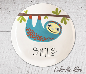 Ogden Sloth Smile Plate