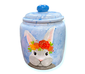 Ogden Watercolor Bunny Jar
