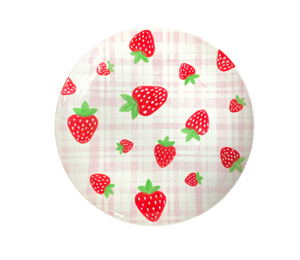 Ogden Strawberry Plaid Plate