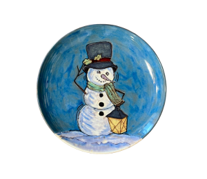 Ogden Rustic Glazed Snowman